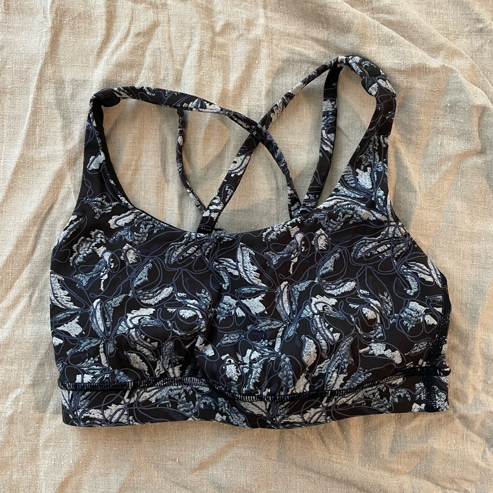 Lululemon Energy Bra Floral Size 4